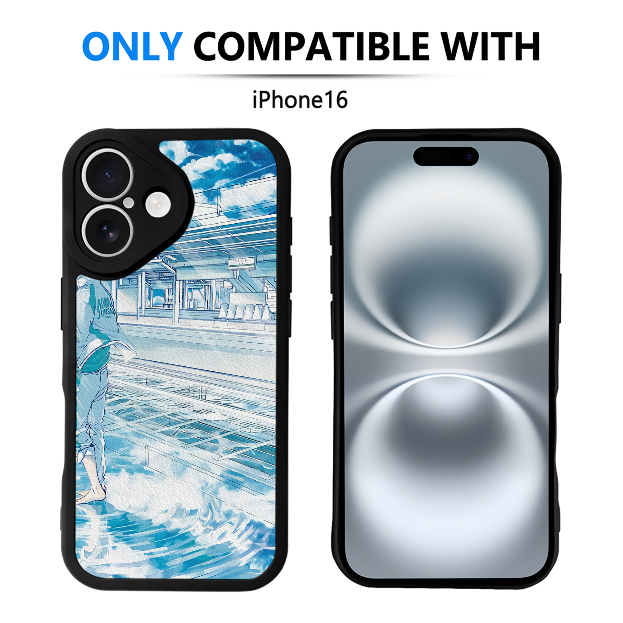 （画像用） ハイキュー!! Haikyu!! 【iPhone 16シリーズ対応】シリコンスマホケース（レザー調） 材質：シリコン